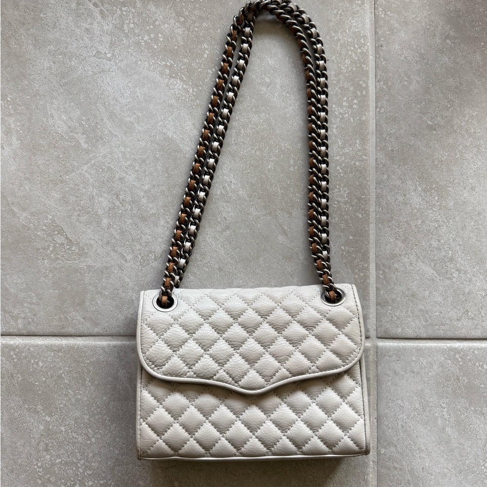 Rebecca Minkoff gray quilted crossbody